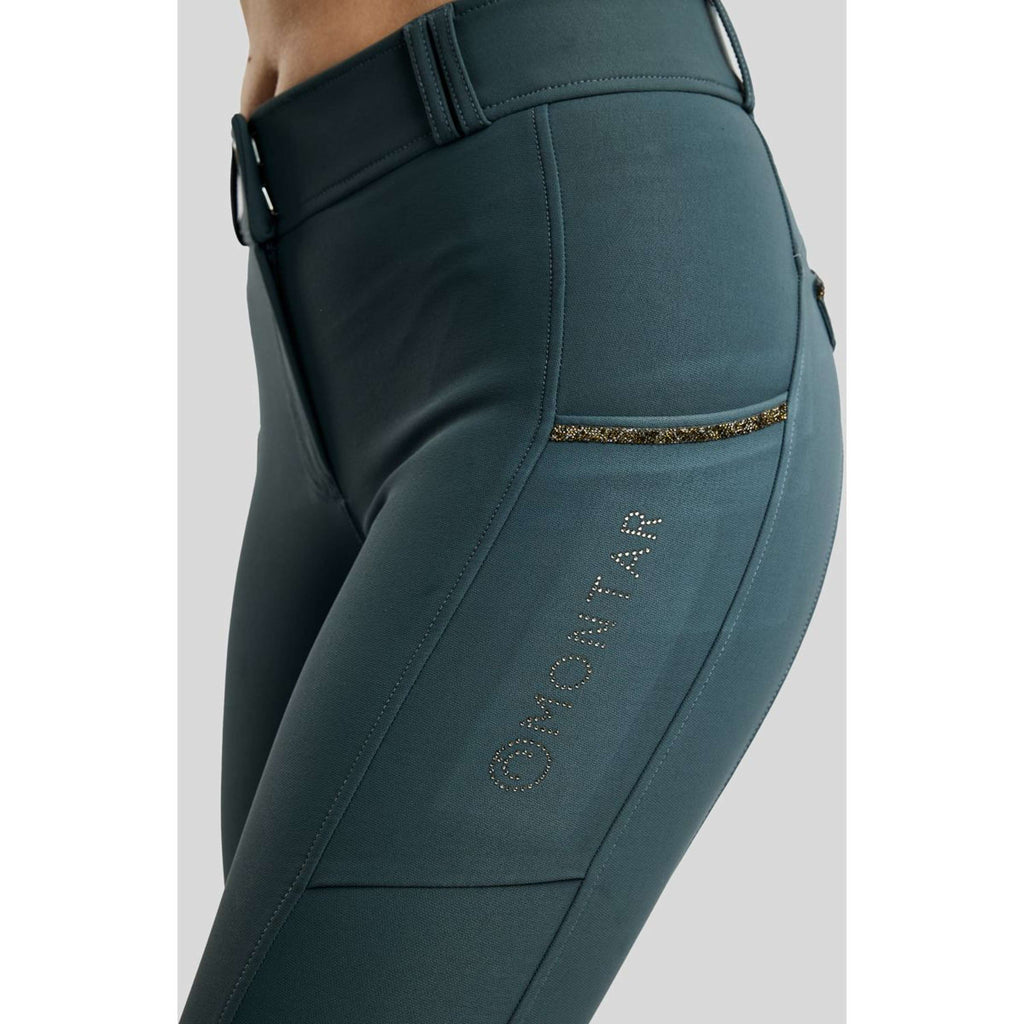 Montar Pantalón de Equitación MoVeronica Golden Quartz Full Grip Dark Slate