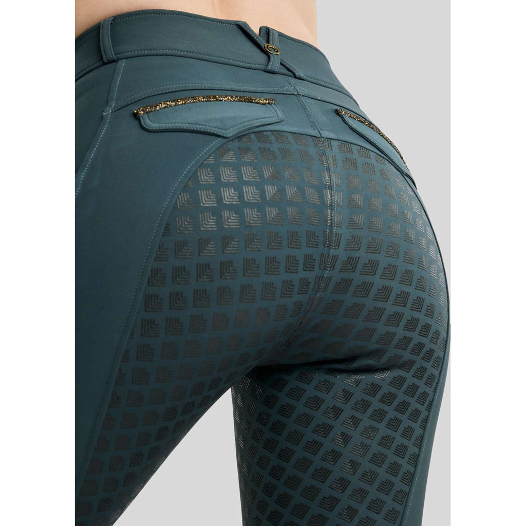 Montar Pantalón de Equitación MoVeronica Golden Quartz Full Grip Dark Slate
