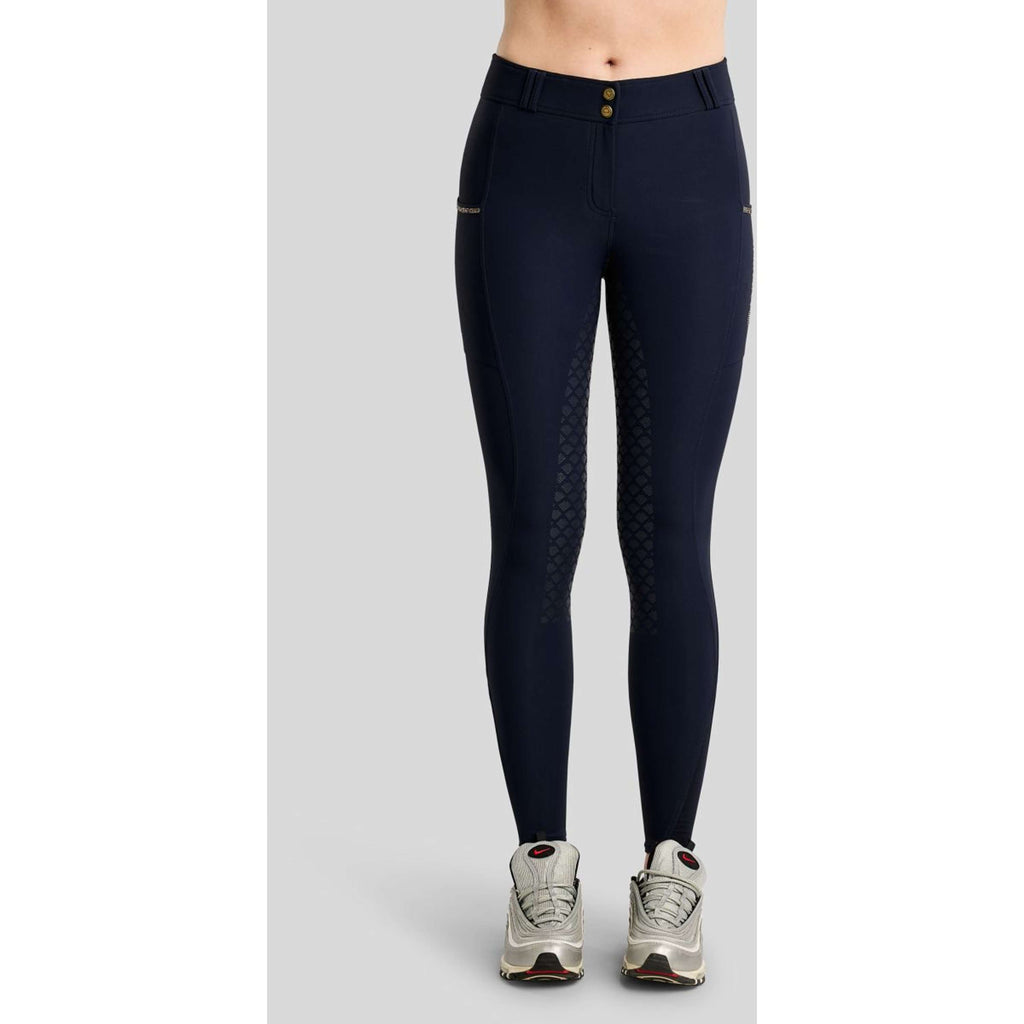 Montar Pantalón de Equitación MoVeronica Golden Quartz Full Grip Navy
