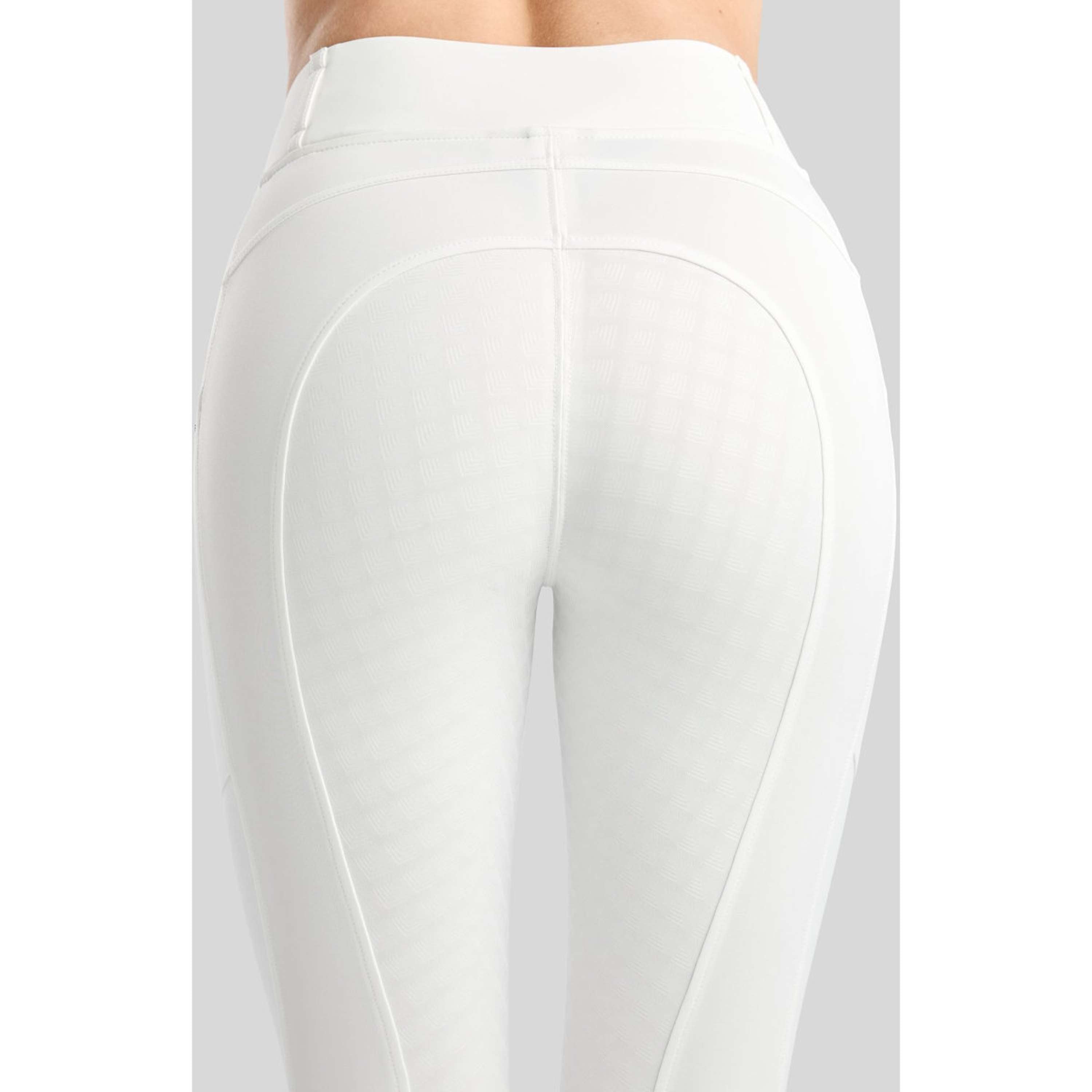 Montar Leggings de montar térmicos MoVeronica Golden Quartz Full Grip Blanco
