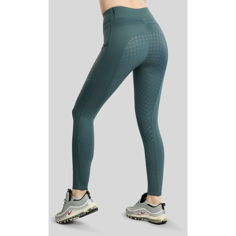 Montar Leggings de montar térmicos MoVeronica Golden Quartz Full Grip Dark Slate