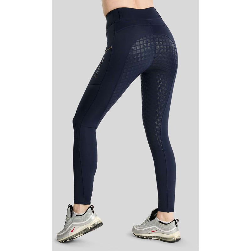 Montar Leggings de montar térmicos MoVeronica Golden Quartz Full Grip Navy