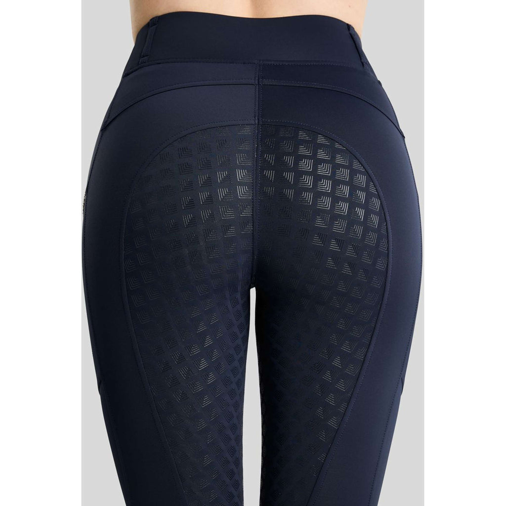 Montar Leggings de montar térmicos MoVeronica Golden Quartz Full Grip Navy