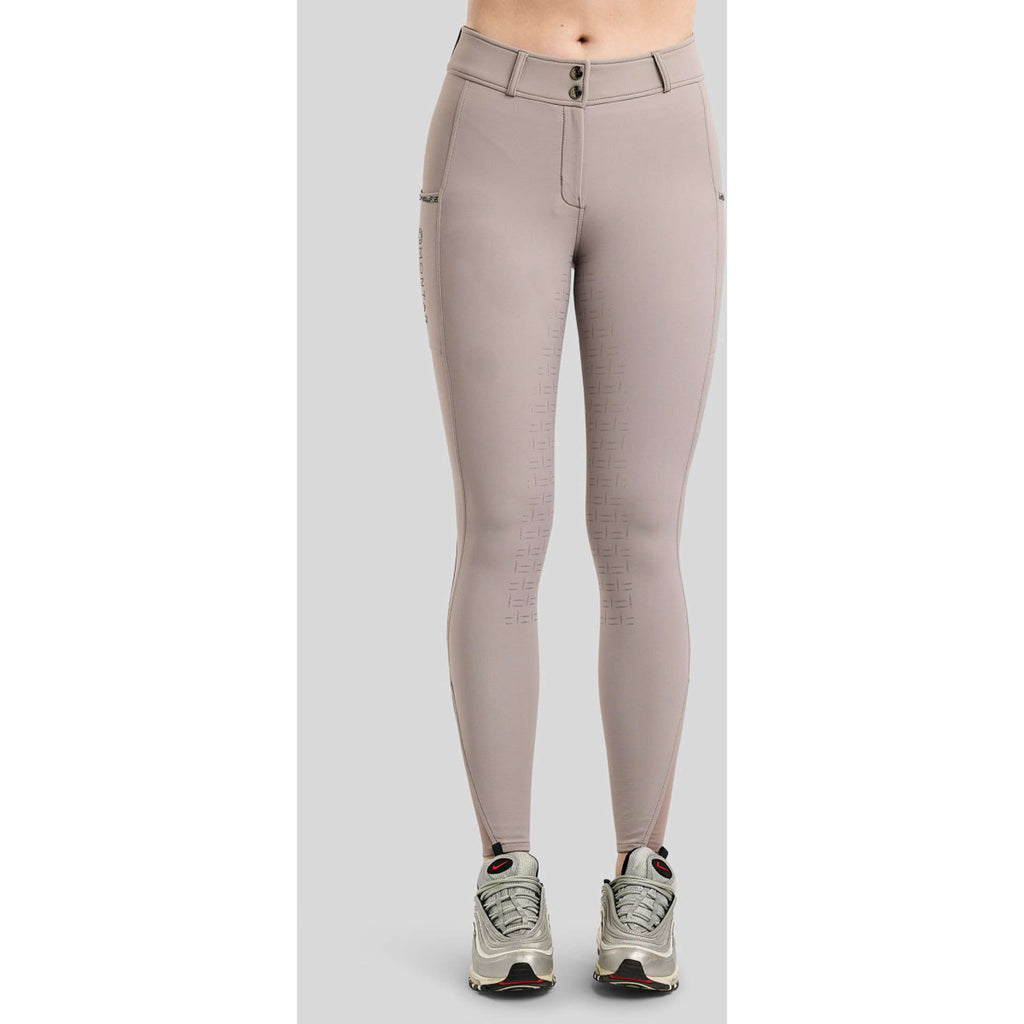 Montar Pantalón de Equitación MoMaisy Full Grip Pearl Grey