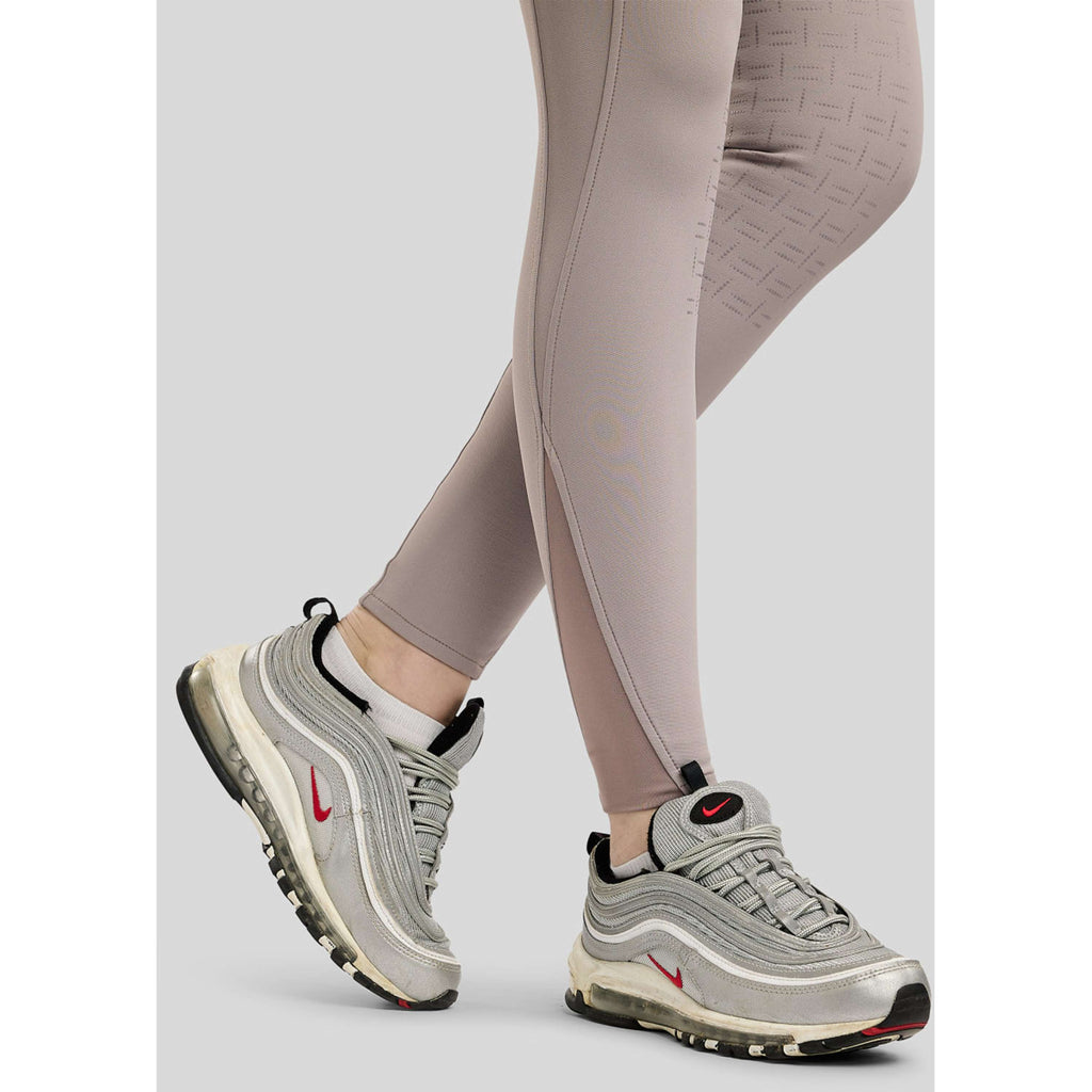 Montar Pantalón de Equitación MoMaisy Full Grip Pearl Grey