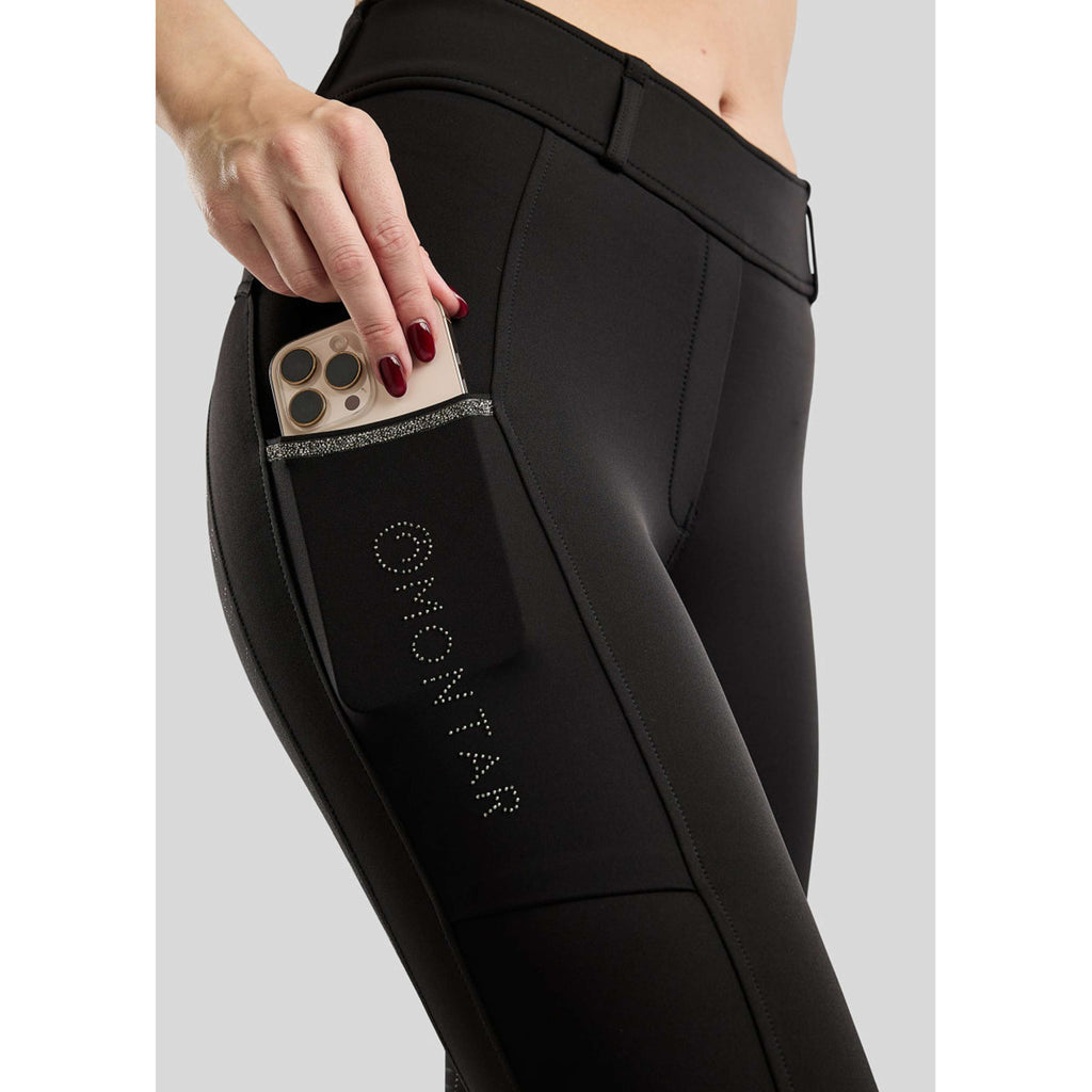 Montar Legging de Equitación MoMaisy Full Grip Negro