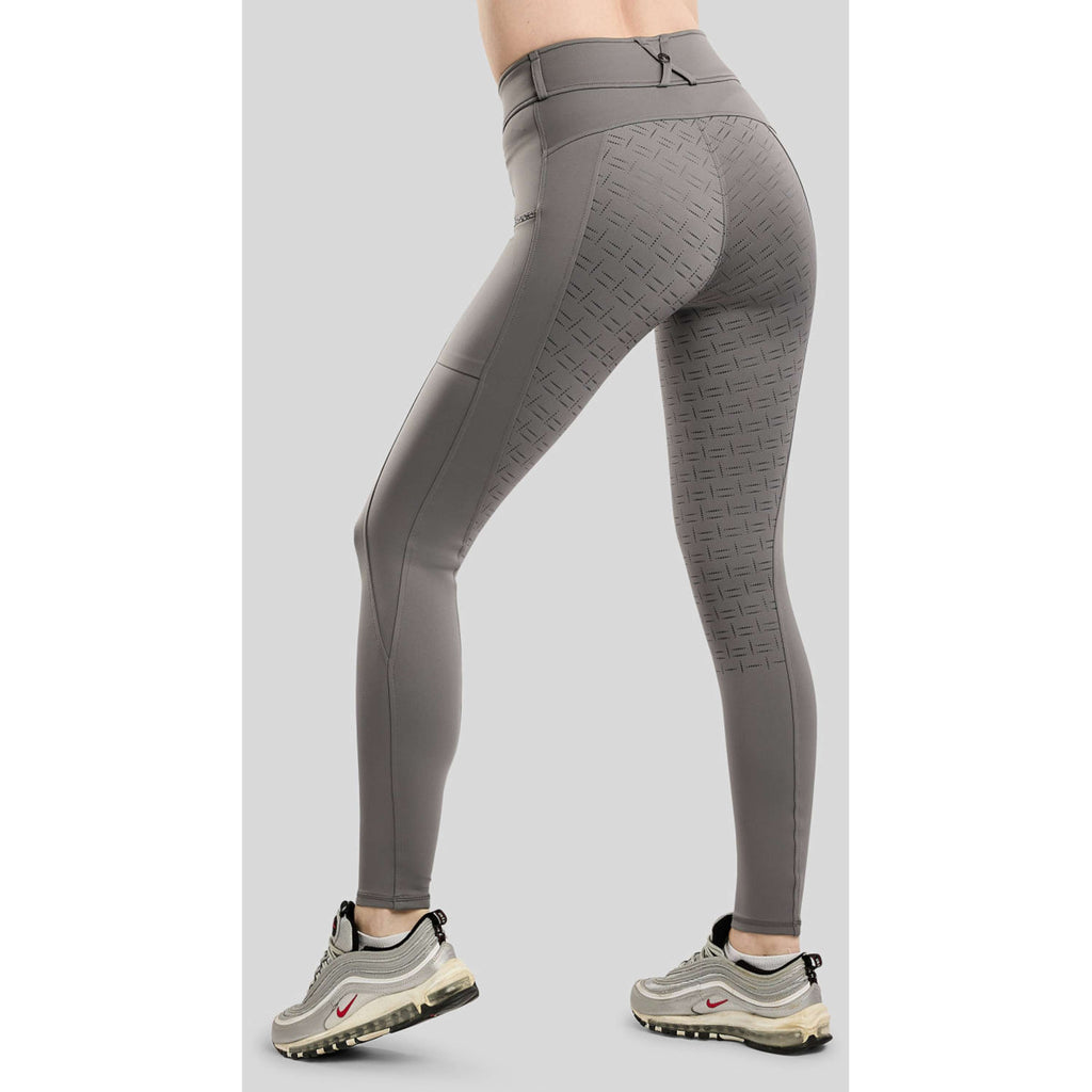 Montar Legging de Equitación MoMaisy Full Grip Gris