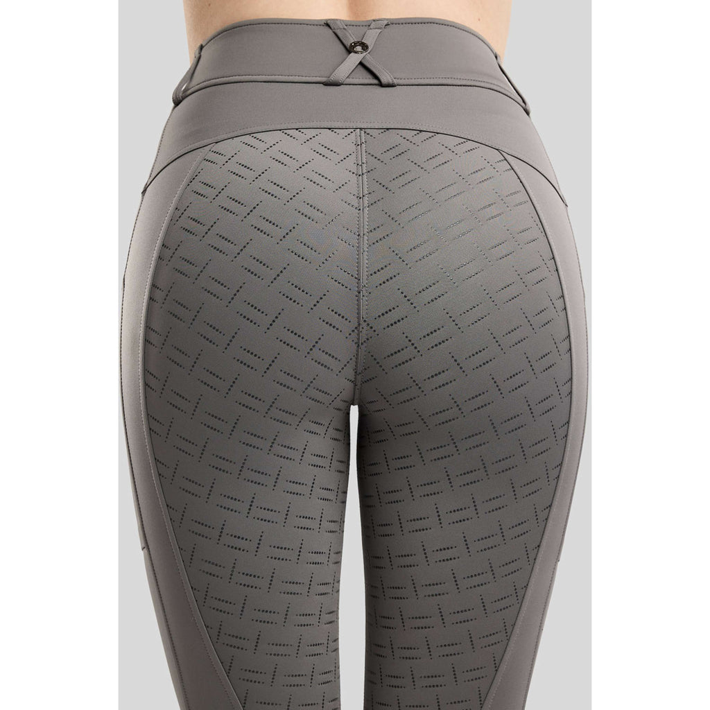 Montar Legging de Equitación MoMaisy Full Grip Gris