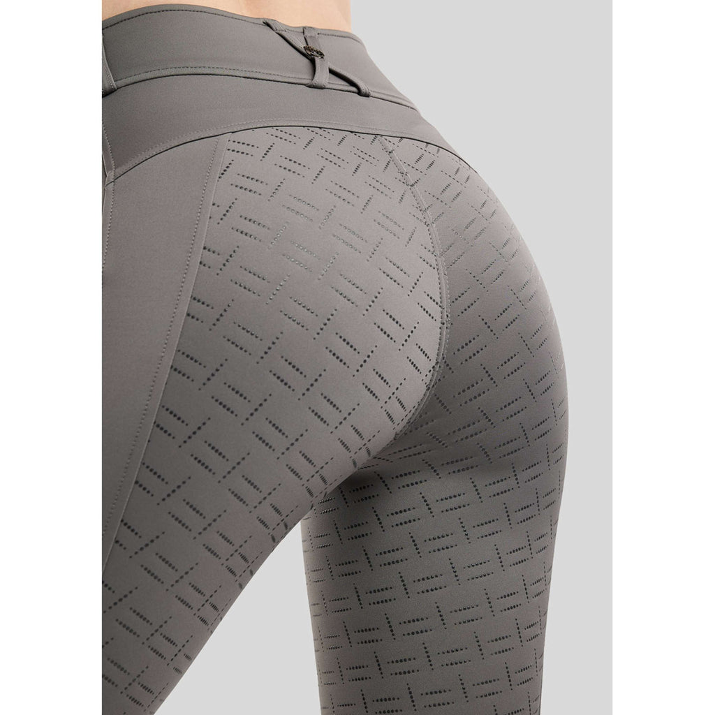 Montar Legging de Equitación MoMaisy Full Grip Gris