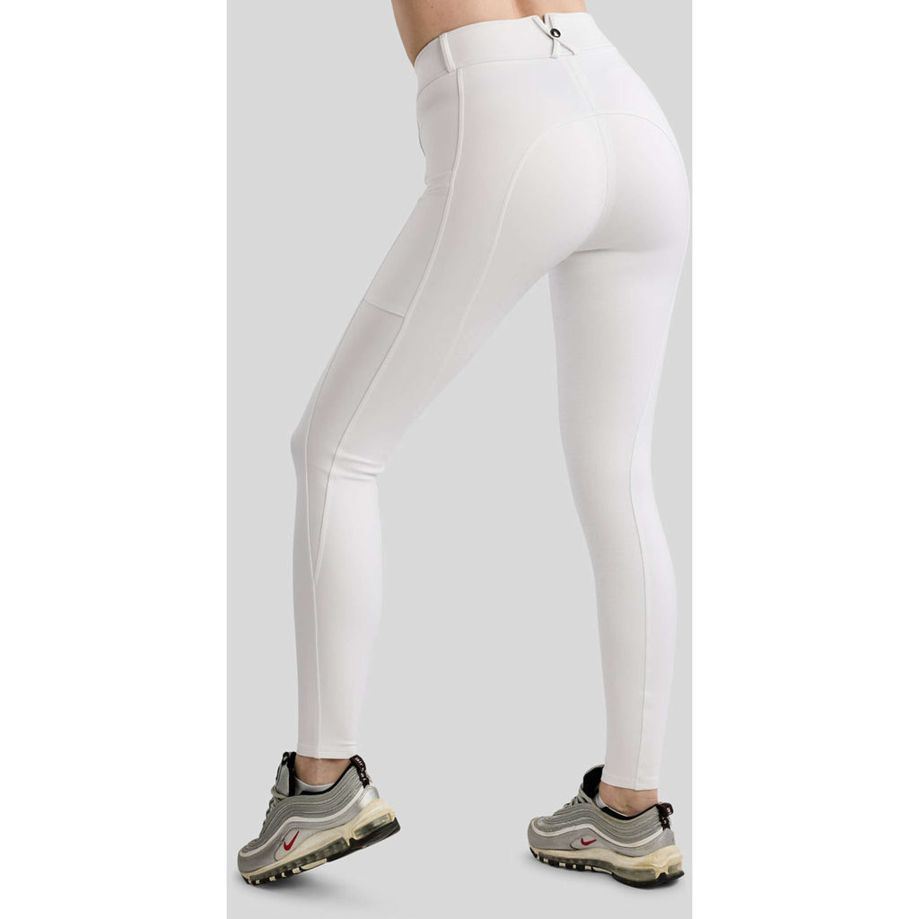 Montar Pantalón de Equitación MoFair Full Grip Blanco