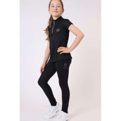 Montar Legging de Equitación Selena Pull On Junior FullGrip Negro