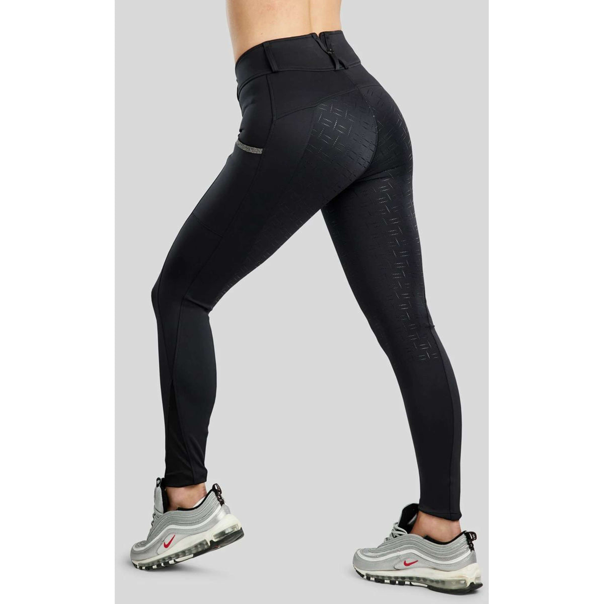 Montar Legging de Equitación MoGloria Full Grip Negro