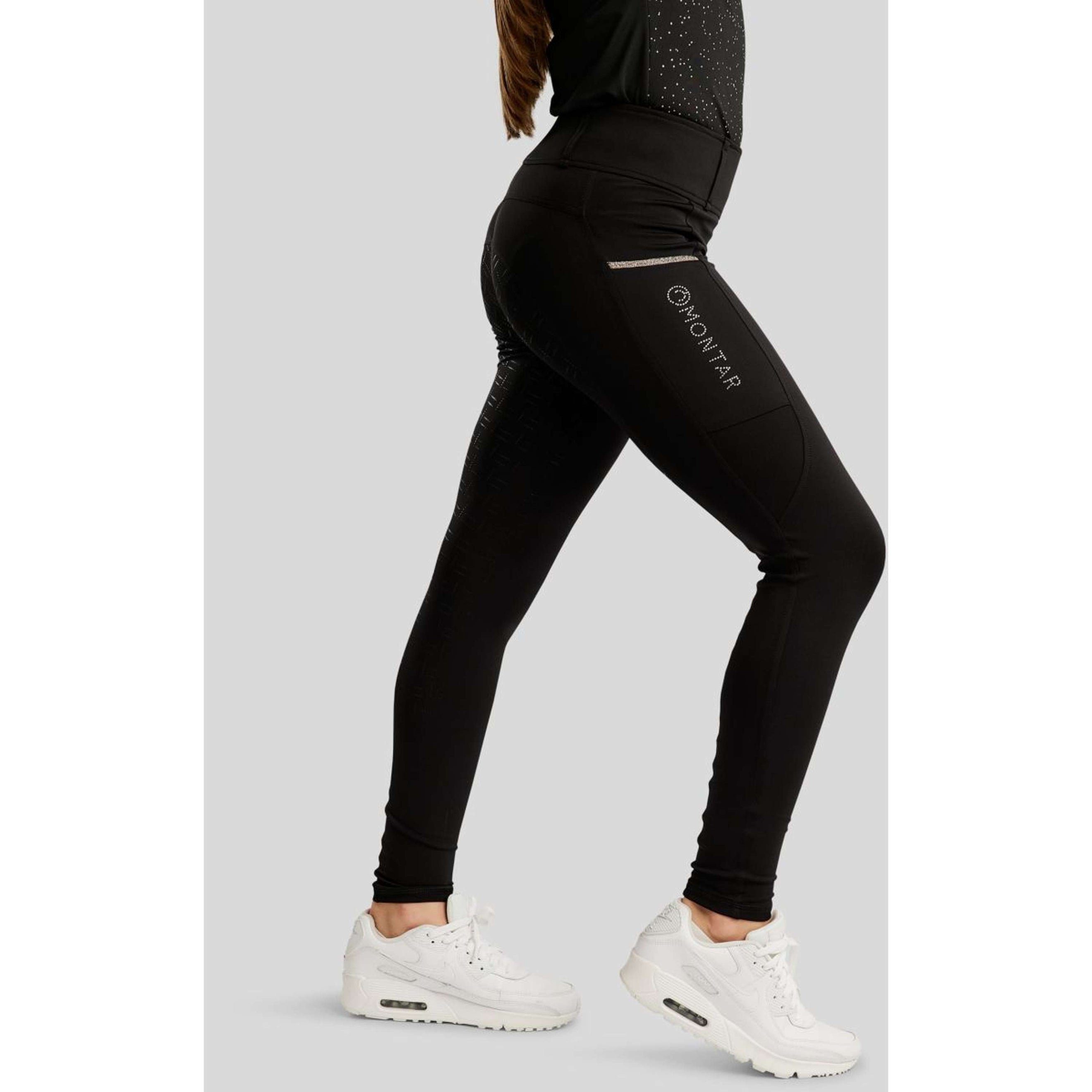 Montar Legging de Equitación MoLila Champagne Crystals Junior Negro Montar Legging de Equitación MoLila Champagne Crystals Junior Negro