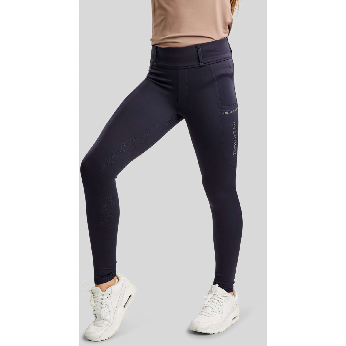 Montar Legging de Equitación MOEverlisa Kids Full Grip Navy
