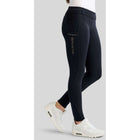 Montar Legging de Equitación MoEverline Hybrid Golden Quartz Crystals Kids Full Grip Navy