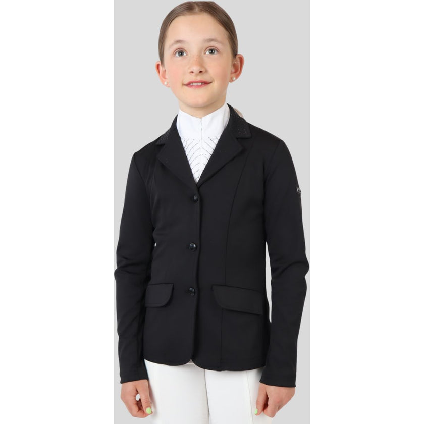 Montar Chaqueta de Competición Crystals Junior Negro Montar Chaqueta de Competición Crystals Junior Negro