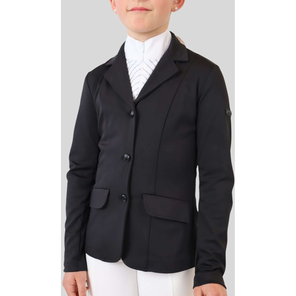 Montar Chaqueta de Competición Crystals Junior Negro