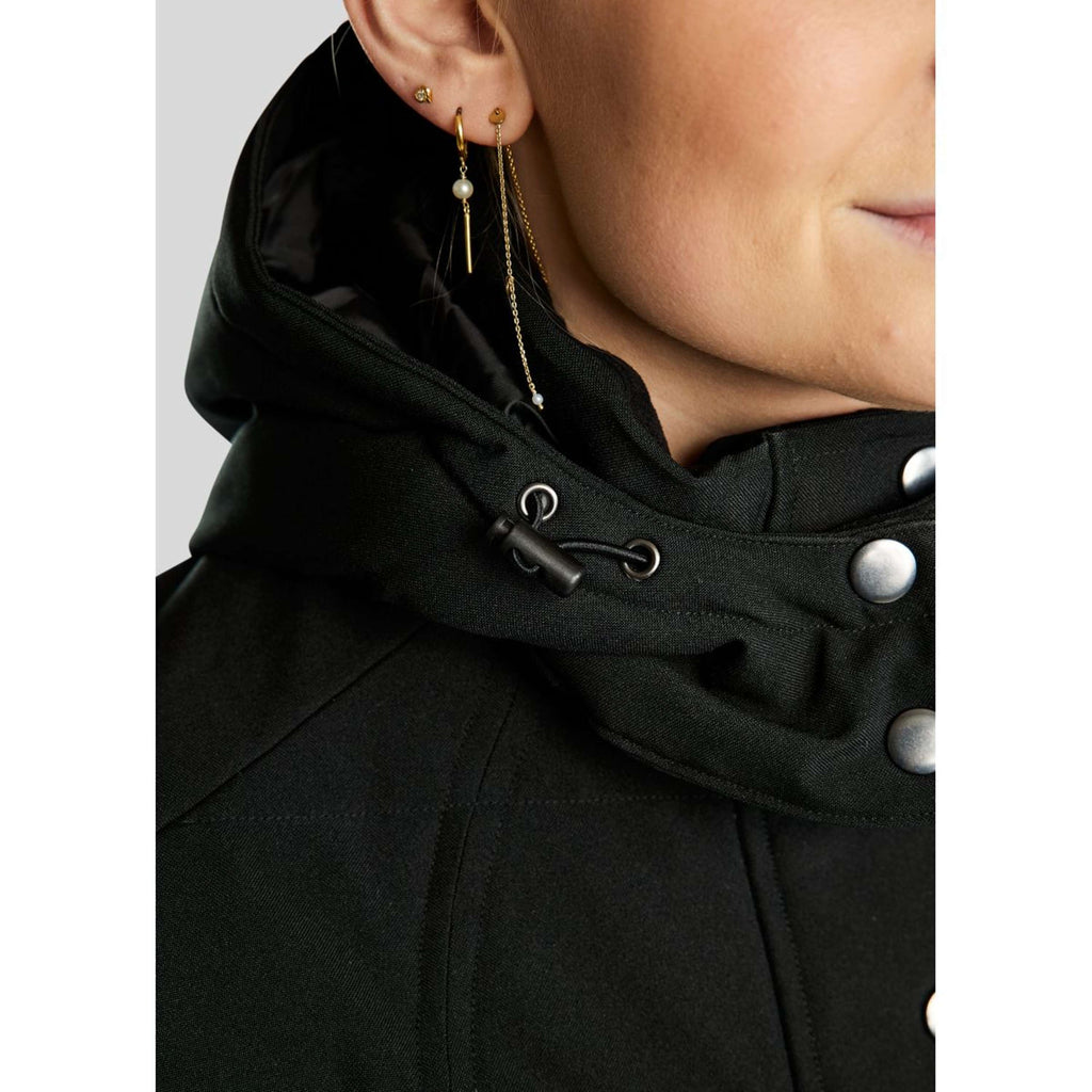 Montar Chaqueta Dicte Extra Largo Negro