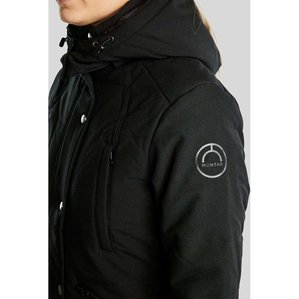 Montar Chaqueta Dicte Extra Largo Negro