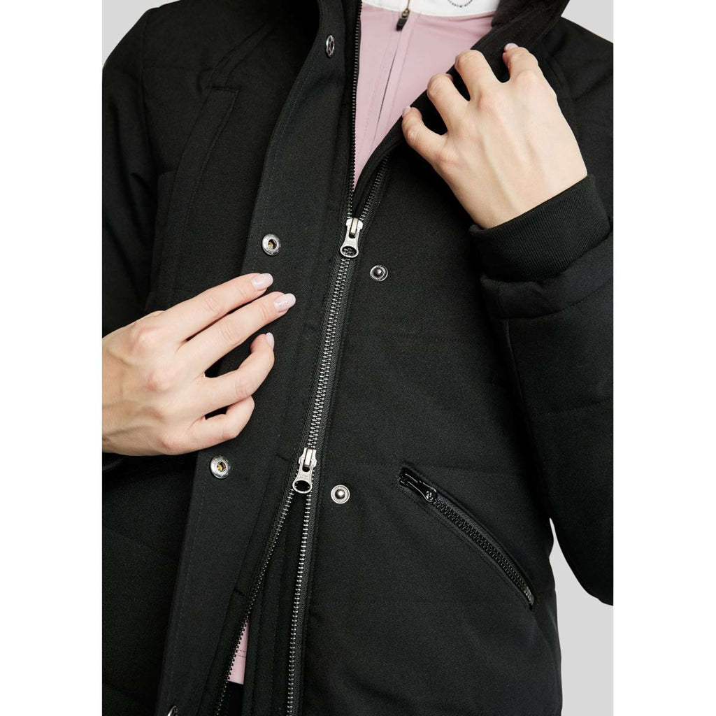 Montar Chaqueta Dicte Extra Largo Negro
