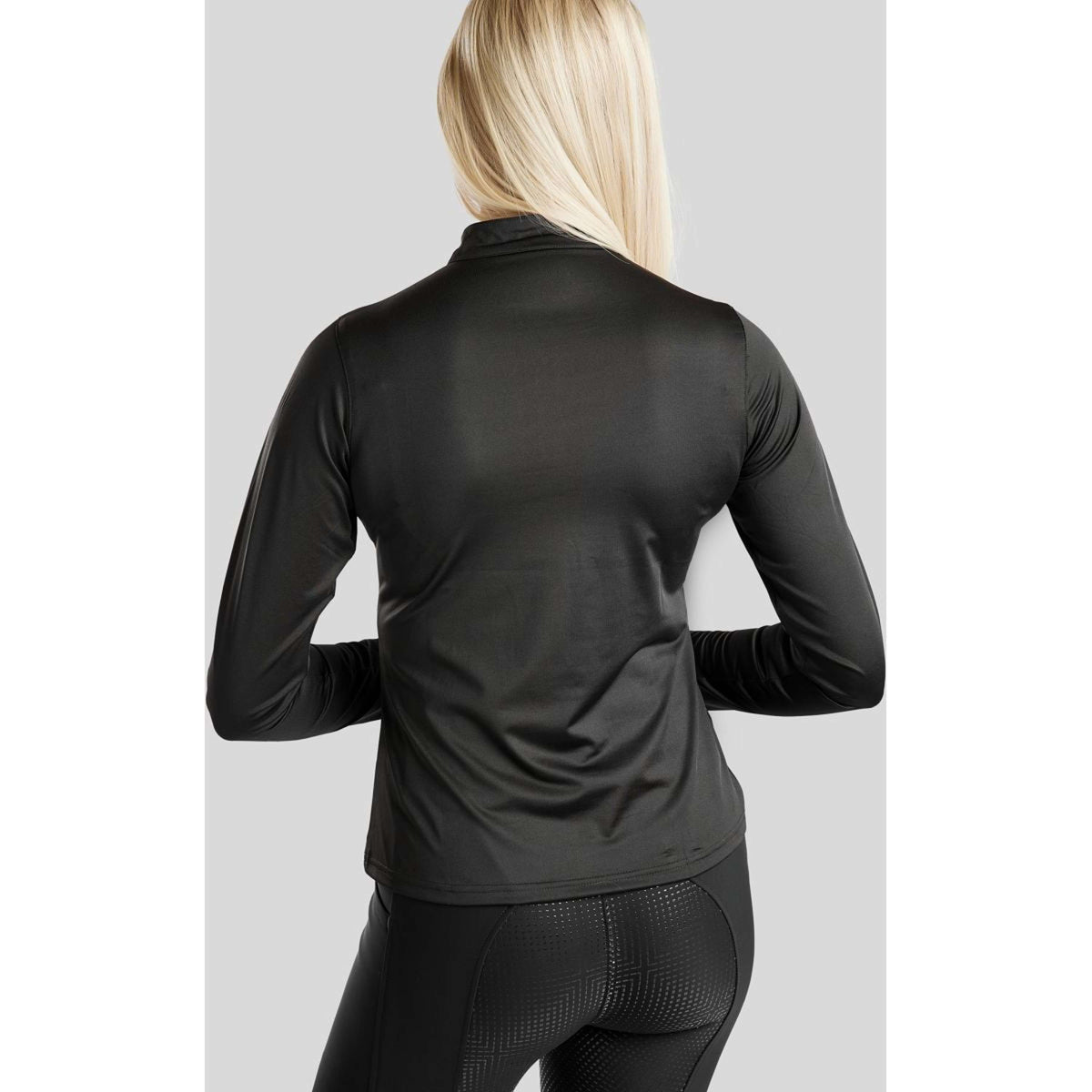 Montar Polo Everly Crystal Logo Mangas Largas Negro