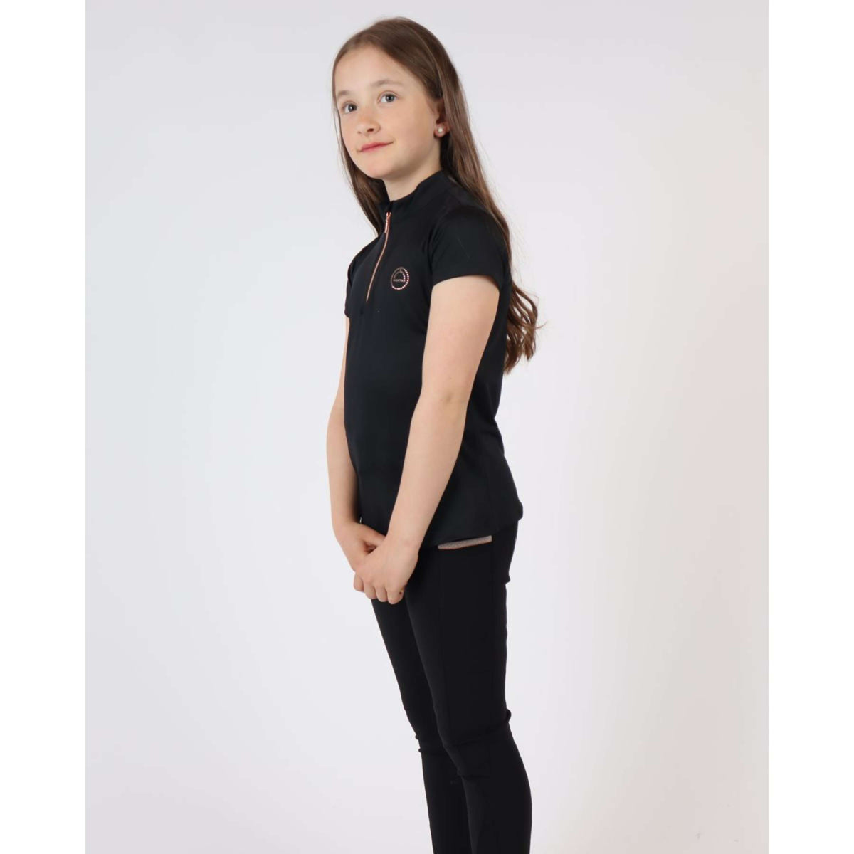 Montar Poloshirt Everly Rosegold Junior Negro