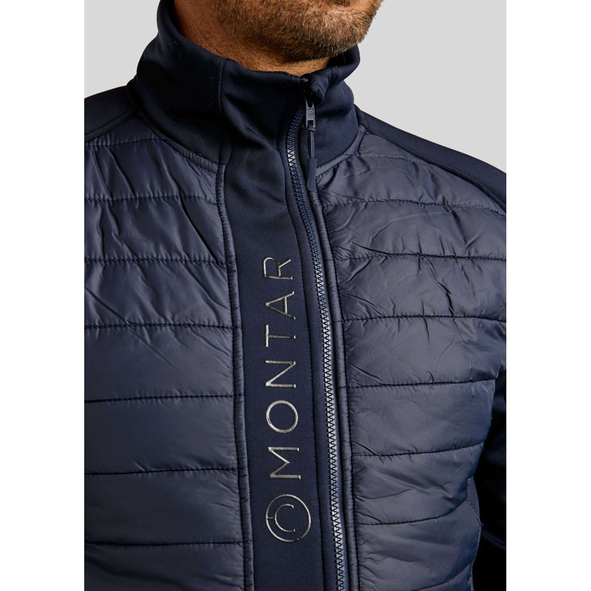 Montar Chaqueta Emanuel Quilt Azul oscuro