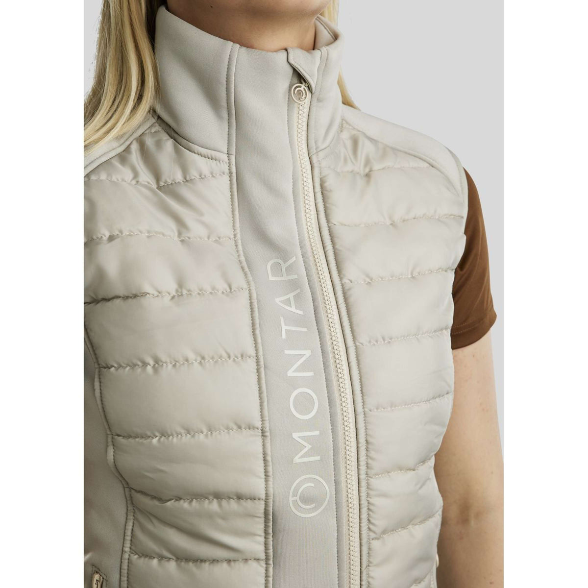 Montar Chaleco Emma Quilt Gris Plateado