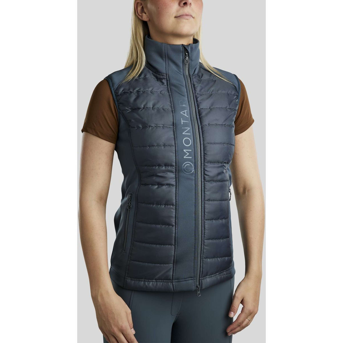 Montar Chaleco Emma Quilt Pizarra oscura