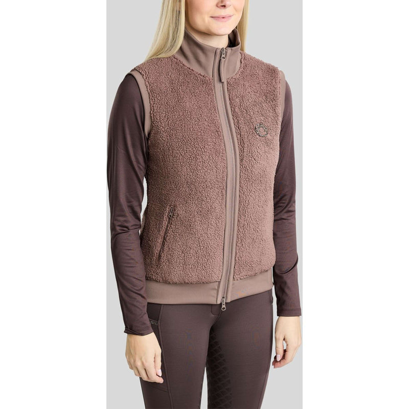 Montar Chaleco MoEbba Teddy Pile Golden Quartz Nougat Brown