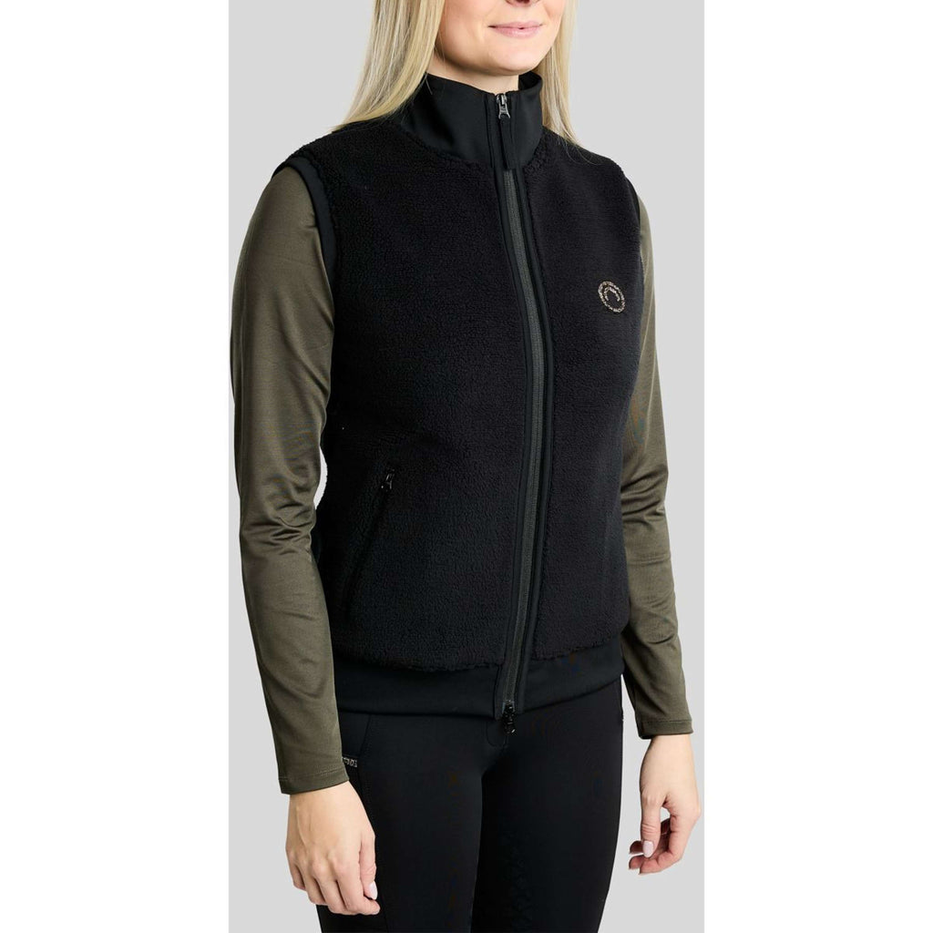 Montar Chaleco MoEbba Teddy Pile Golden Quartz Negro
