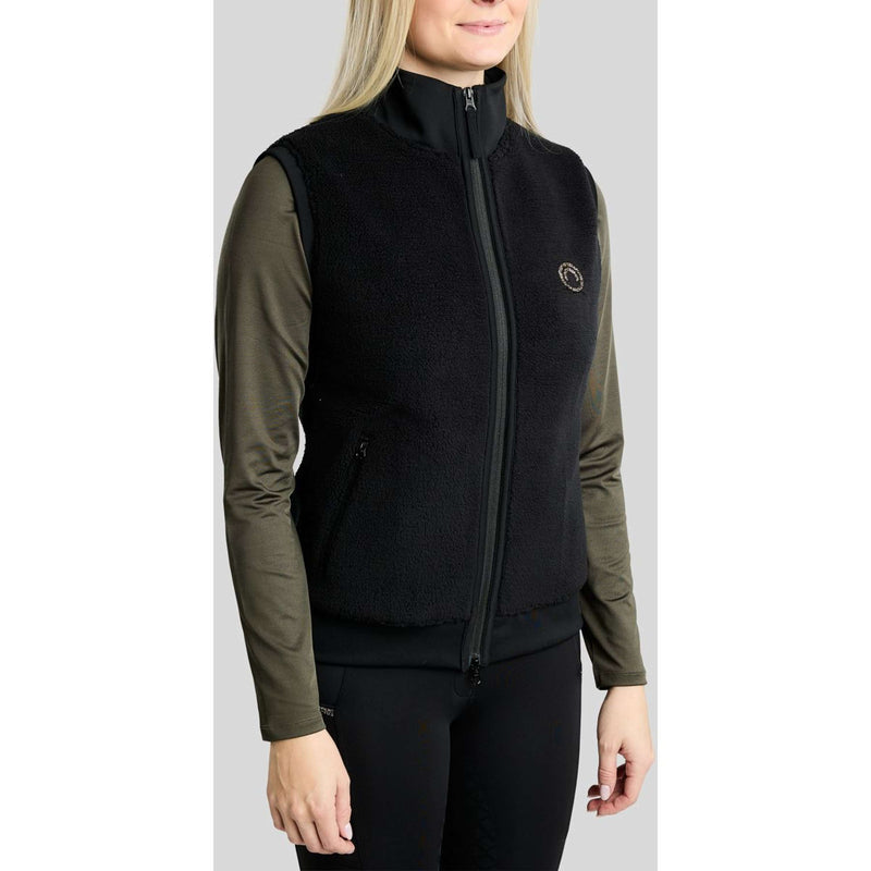 Montar Chaleco MoEbba Teddy Pile Golden Quartz Negro