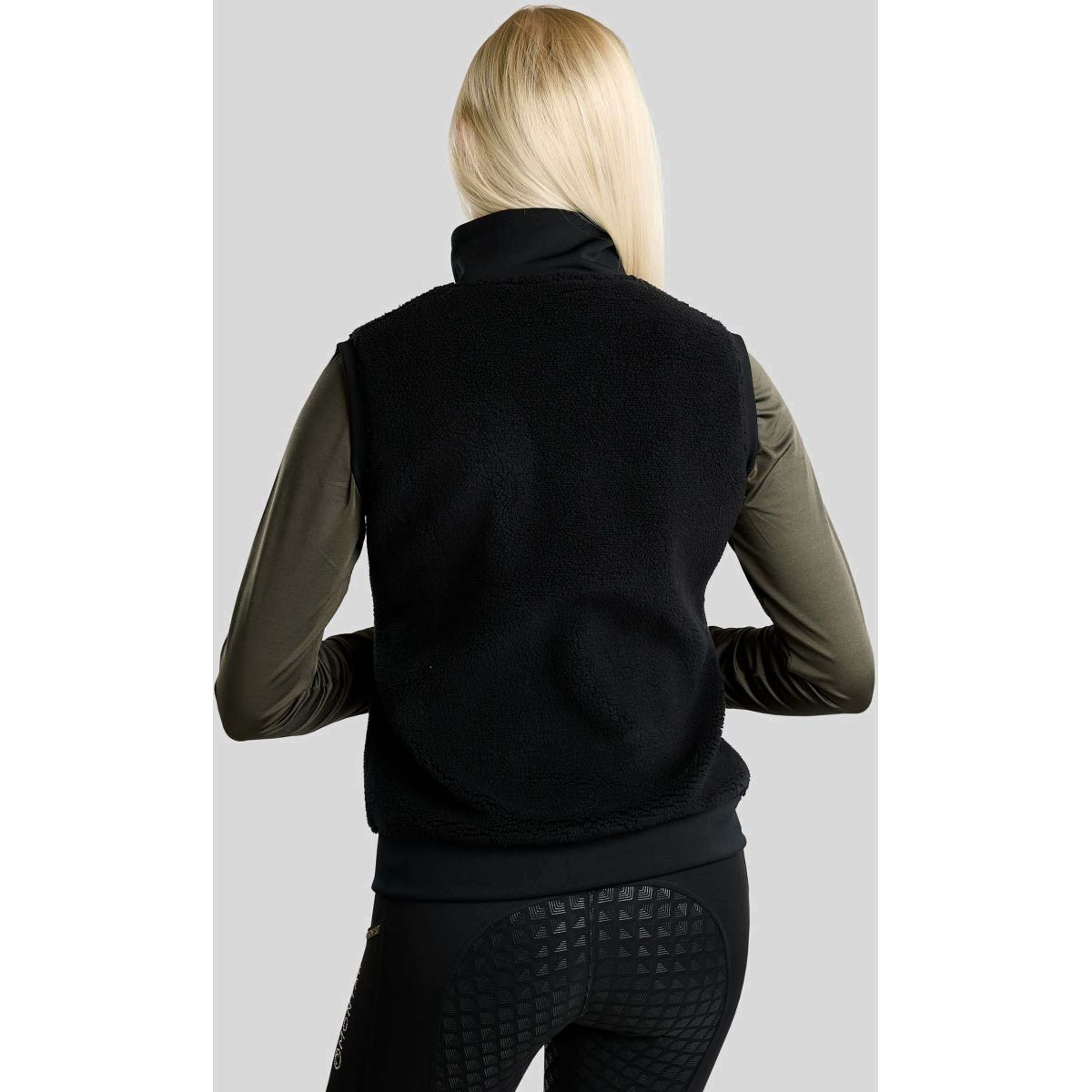 Montar Chaleco MoEbba Teddy Pile Golden Quartz Negro