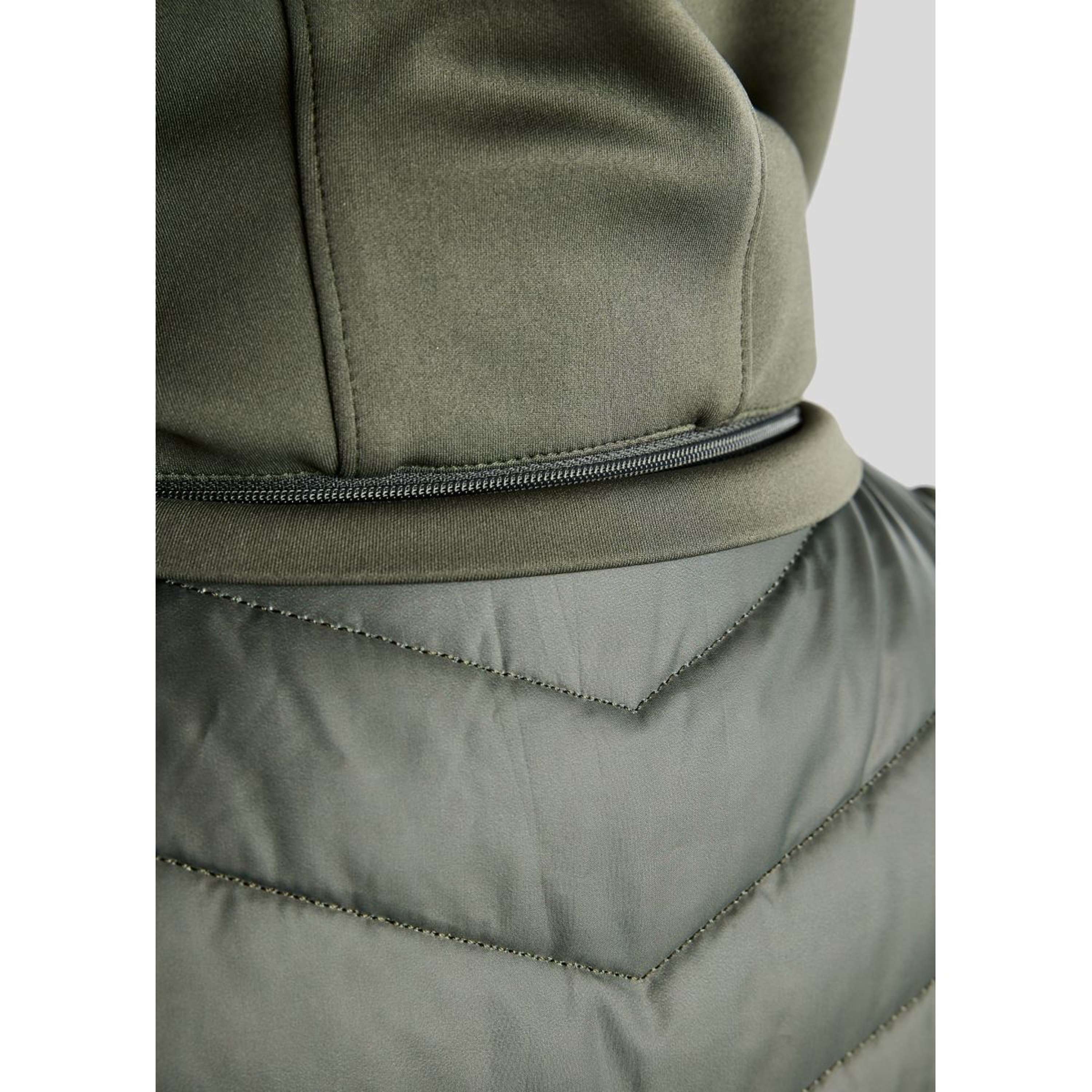 Montar Chaleco MoEverline Hybrid Detachable Hood Golden Quartz Crystals Forest Green