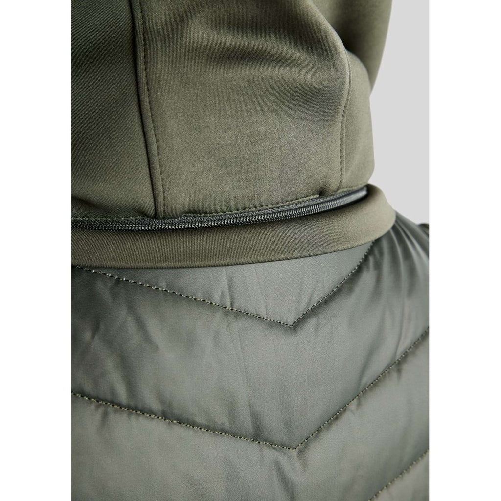 Montar Chaleco MoEverline Hybrid Detachable Hood Golden Quartz Crystals Forest Green