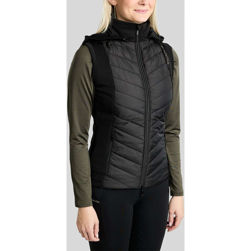 Montar Chaleco MoEverline Hybrid Detachable Hood Golden Quartz Crystals Negro