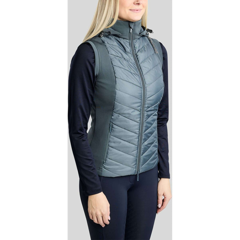 Montar Chaleco MoEverline Hybrid Detachable Hood Golden Quartz Crystals Dark Slate