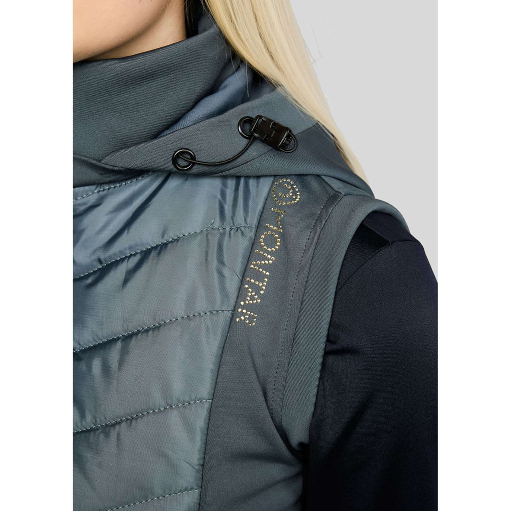 Montar Chaleco MoEverline Hybrid Detachable Hood Golden Quartz Crystals Dark Slate