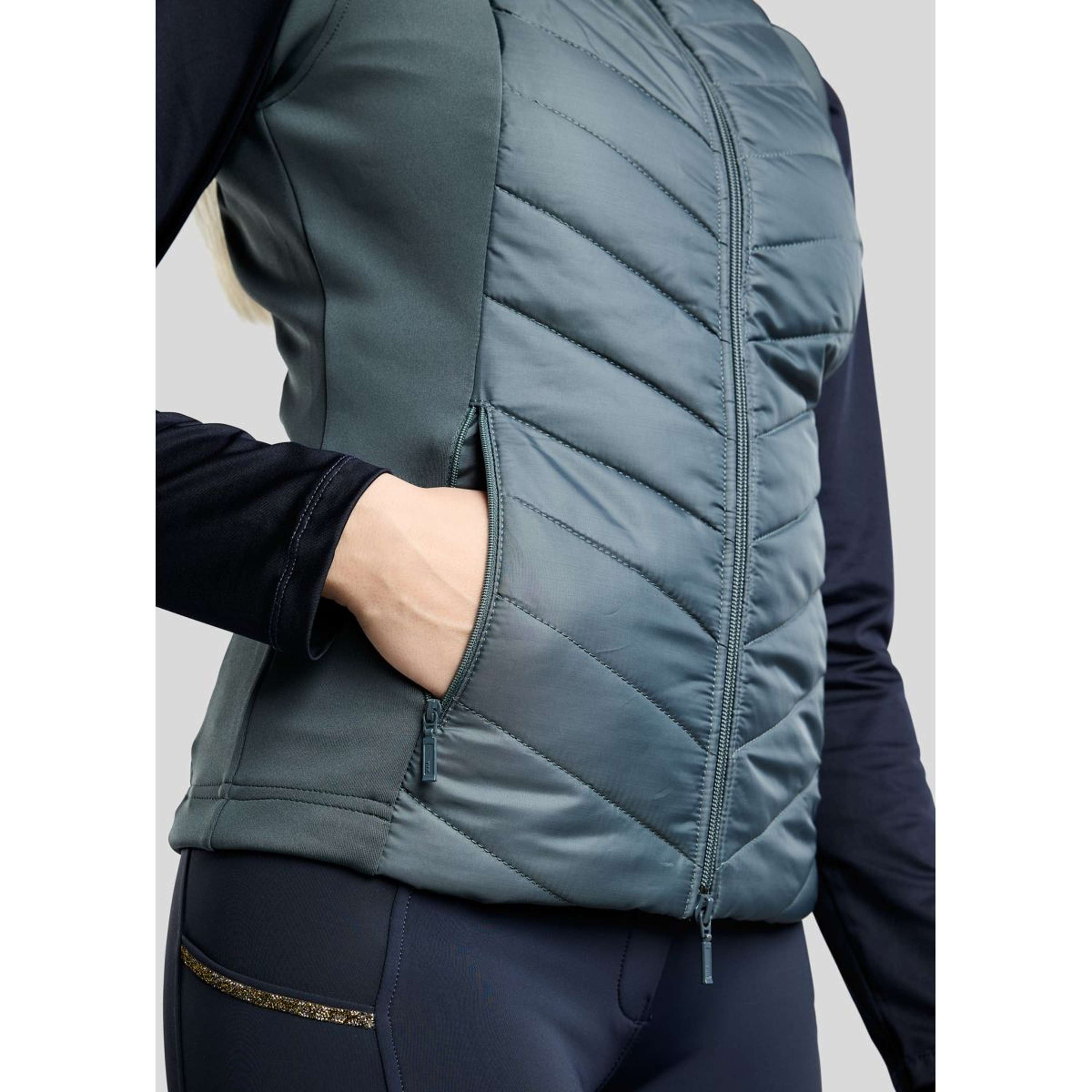 Montar Chaleco MoEverline Hybrid Detachable Hood Golden Quartz Crystals Dark Slate