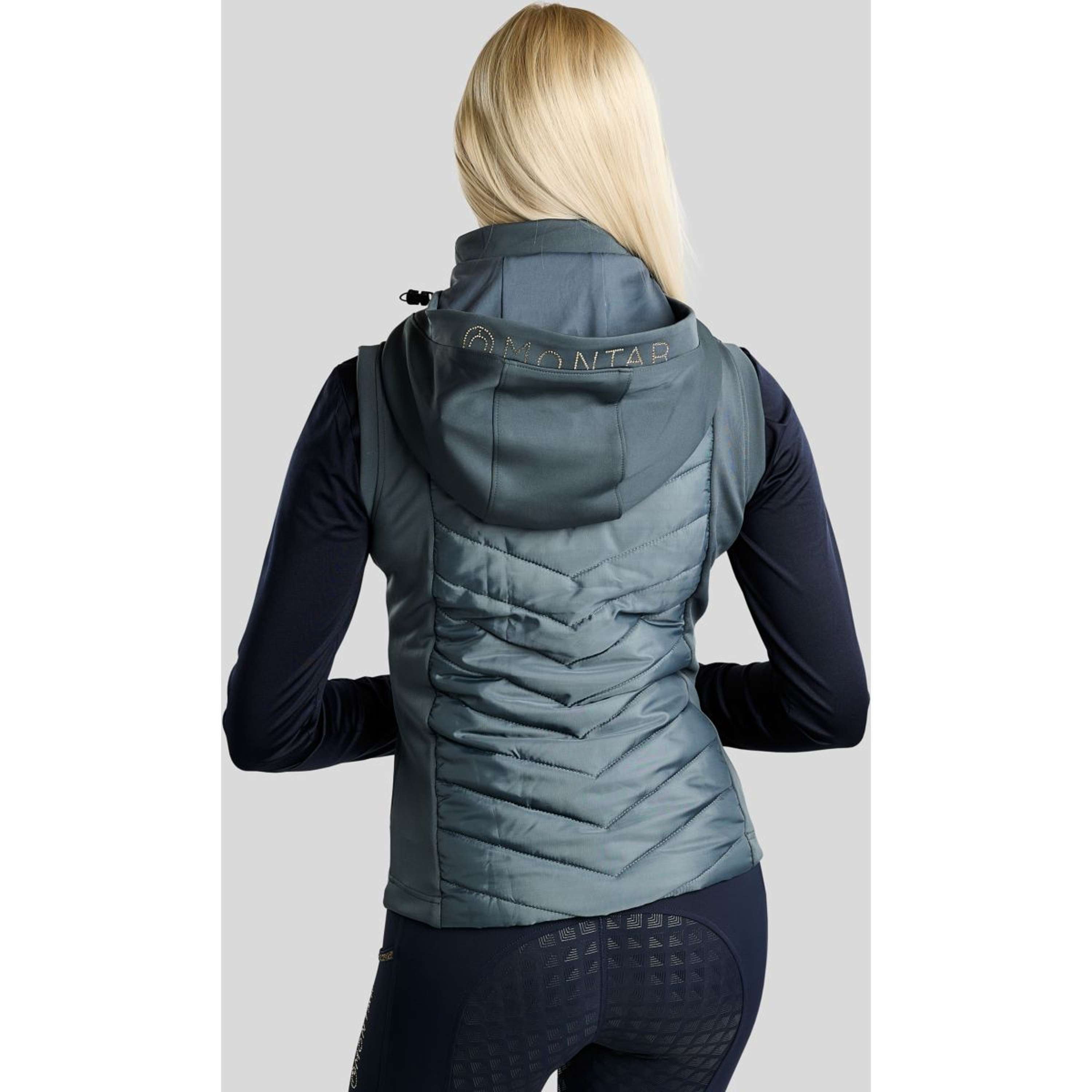 Montar Chaleco MoEverline Hybrid Detachable Hood Golden Quartz Crystals Dark Slate