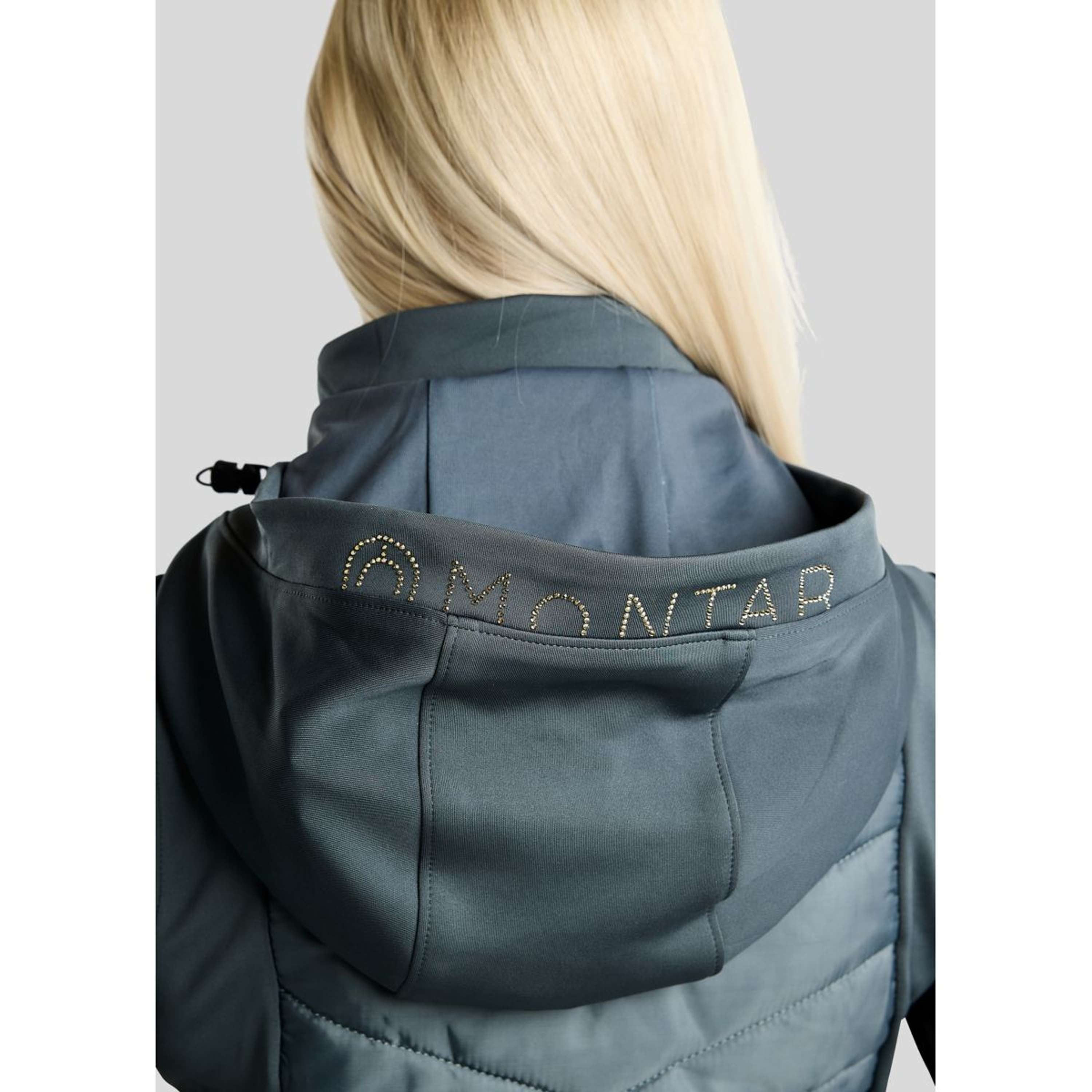 Montar Chaleco MoEverline Hybrid Detachable Hood Golden Quartz Crystals Dark Slate
