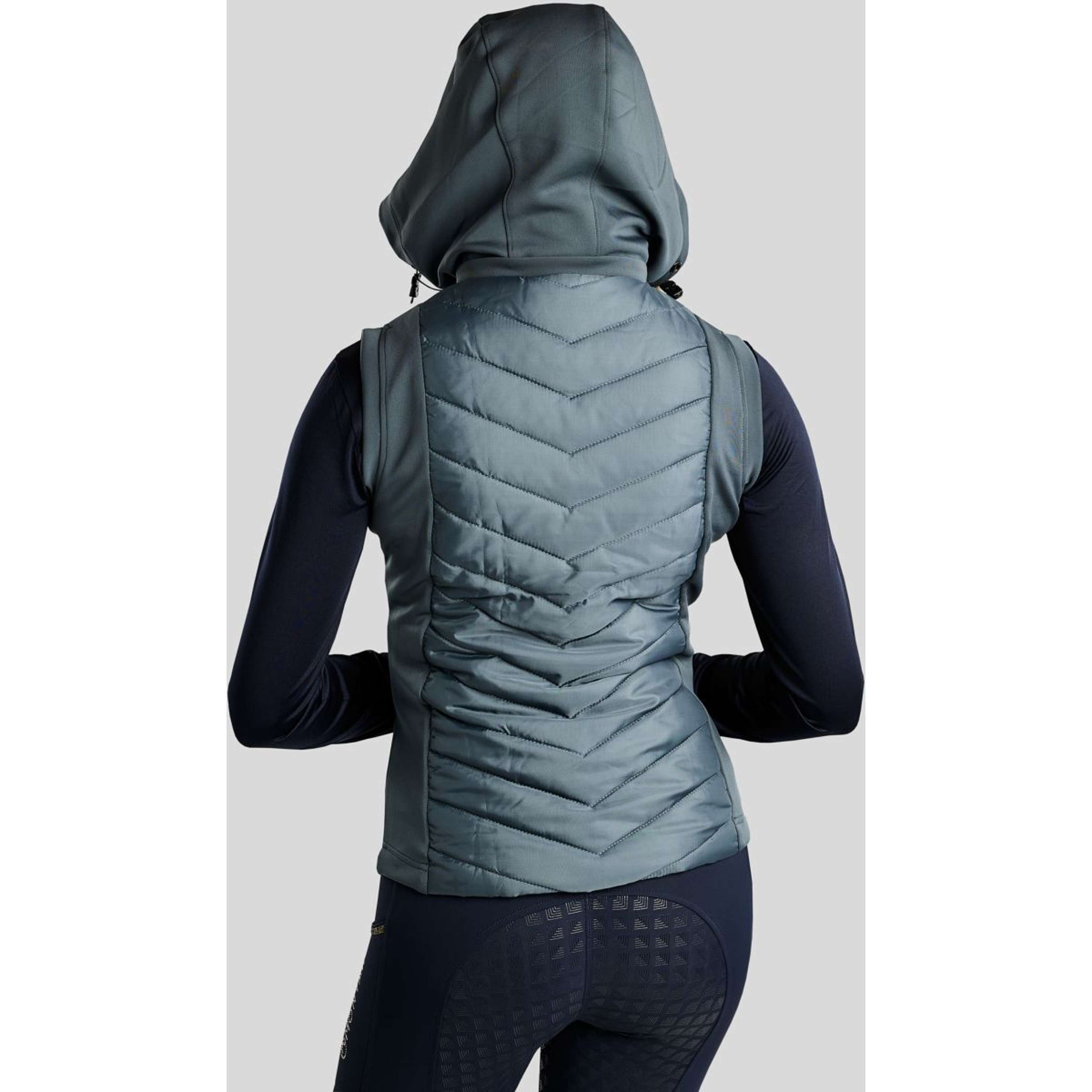Montar Chaleco MoEverline Hybrid Detachable Hood Golden Quartz Crystals Dark Slate