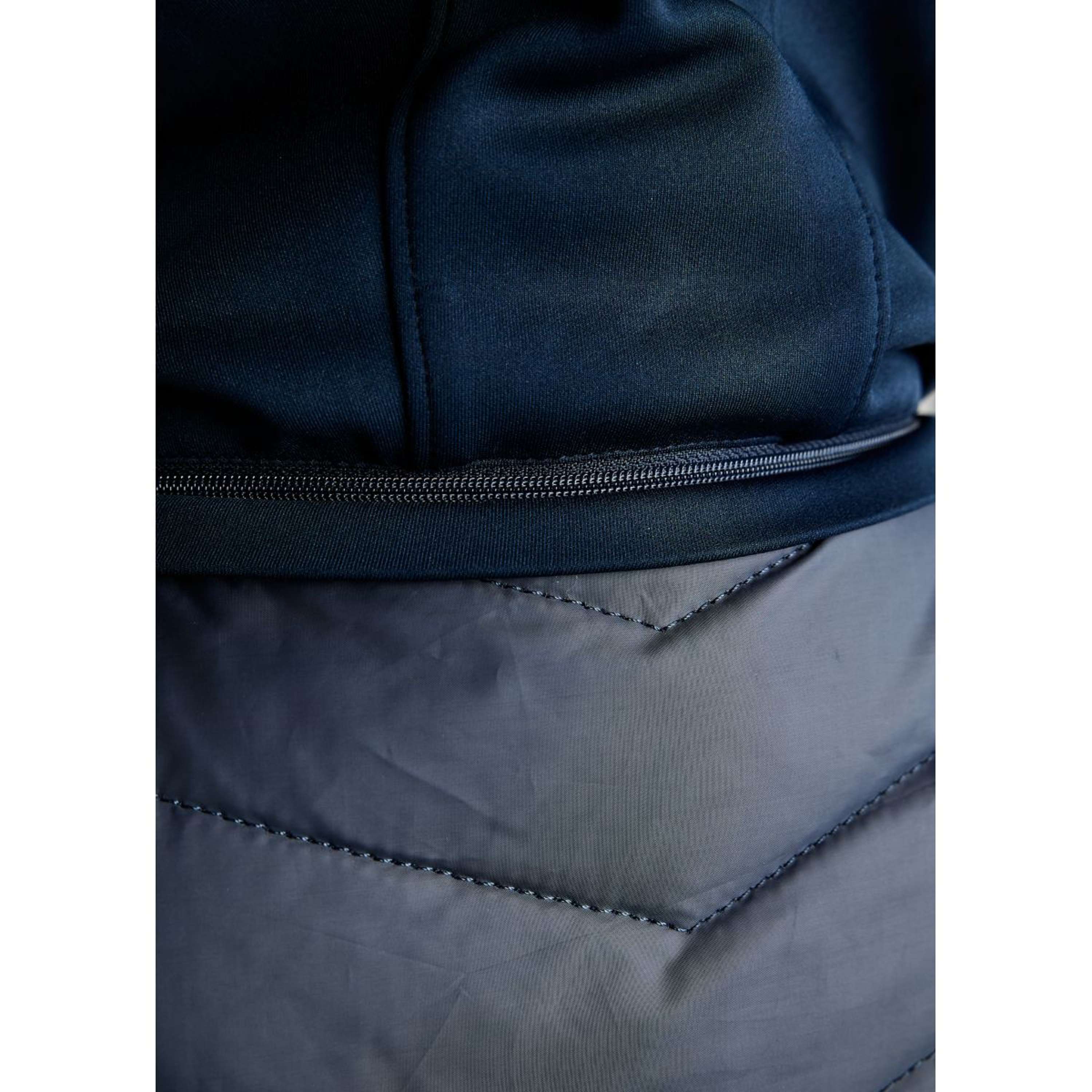 Montar Chaleco MoEverline Hybrid Detachable Hood Golden Quartz Crystals Navy