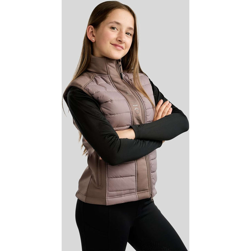 Montar Chaleco Emma Quilt Kids Nougat Brown