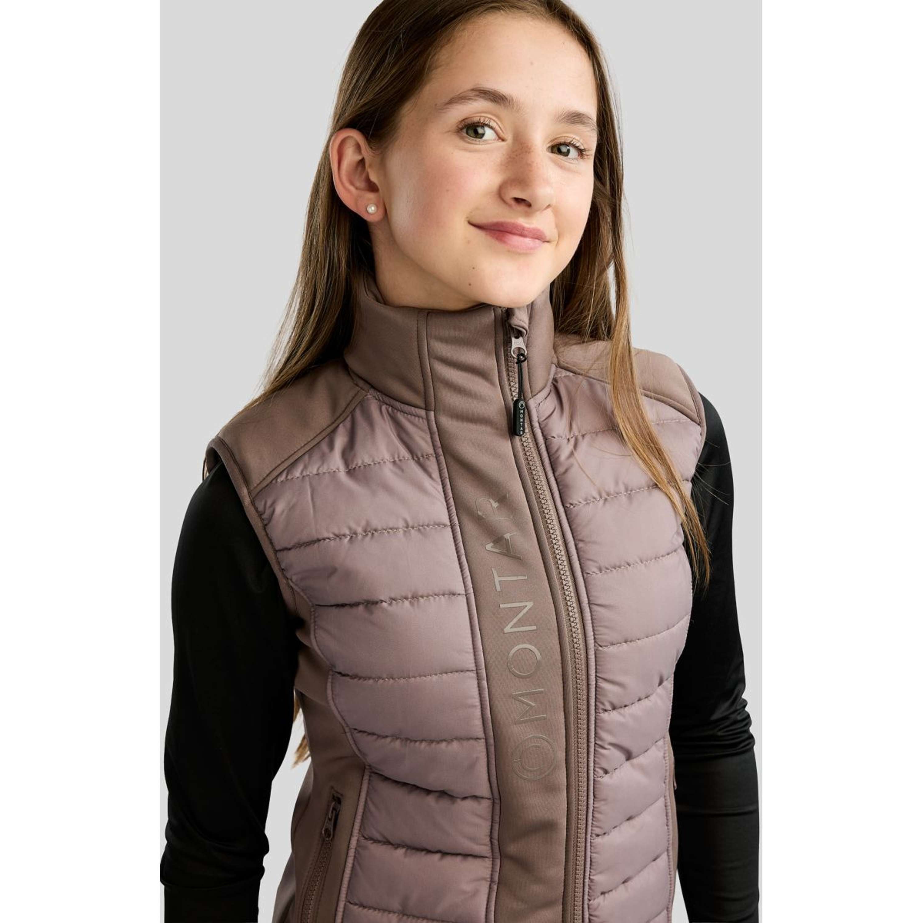 Montar Chaleco Emma Quilt Kids Nougat Brown