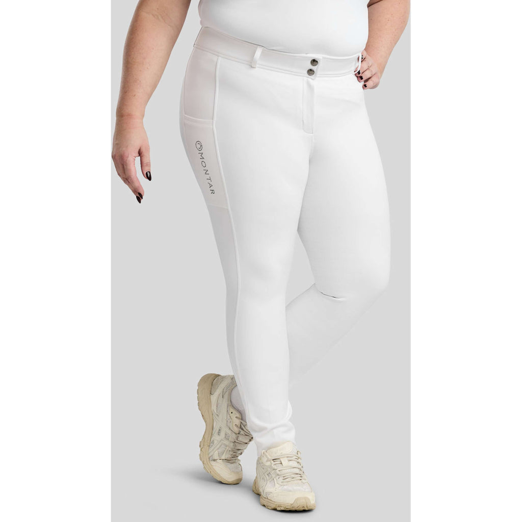 Montar Pantalón de Equitación MoFlair 360 Performance Curve Blanco