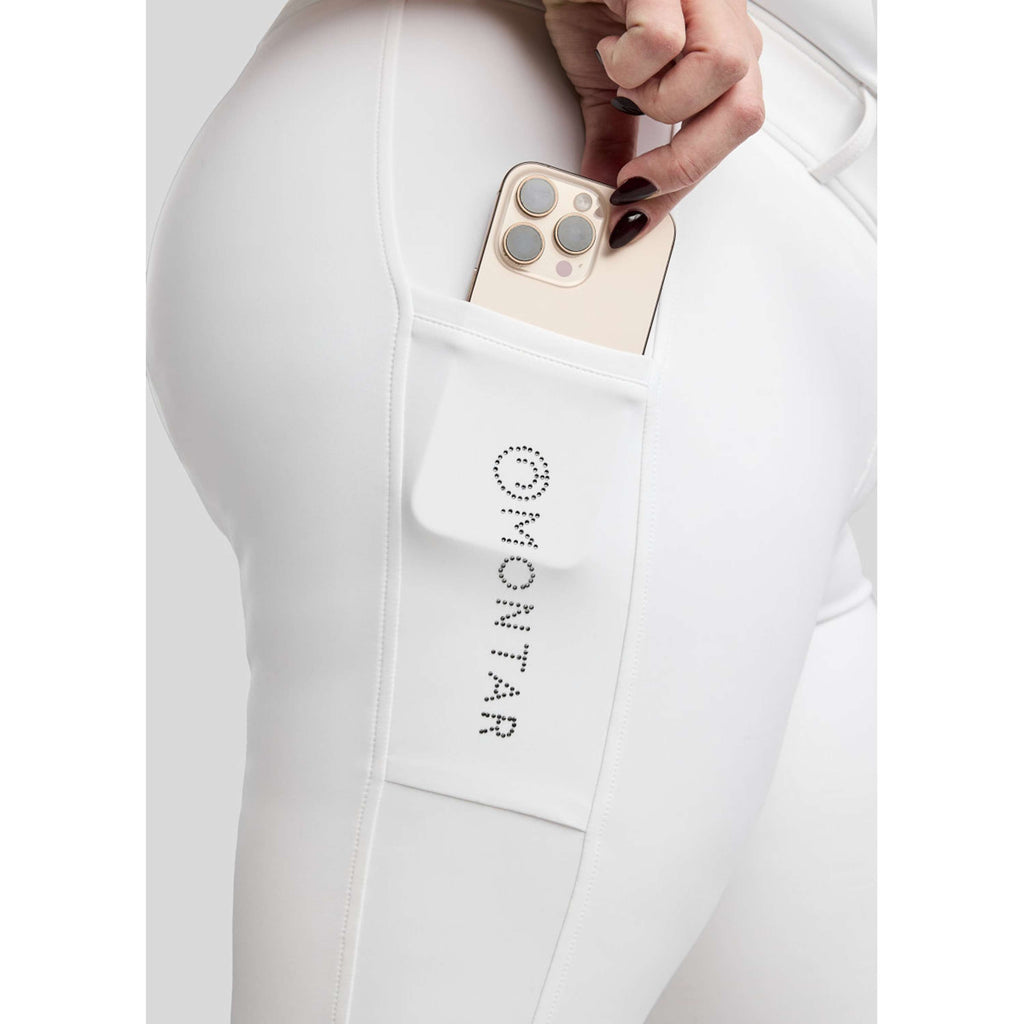 Montar Pantalón de Equitación MoFlair 360 Performance Curve Blanco