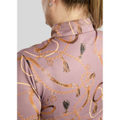 Montar Camiseta Haily Bridle Print Curve Mangas Largas Dusty Rose