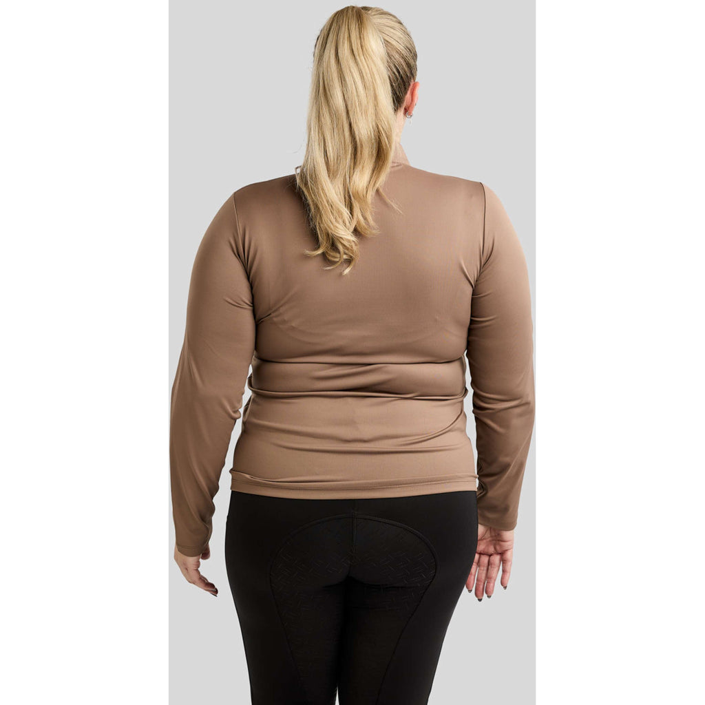 Montar Camiseta MoFlair Curve Mangas Largas Nougat Brown