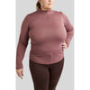 Montar Camiseta MoFlair Curve Mangas Largas Dusty Rose